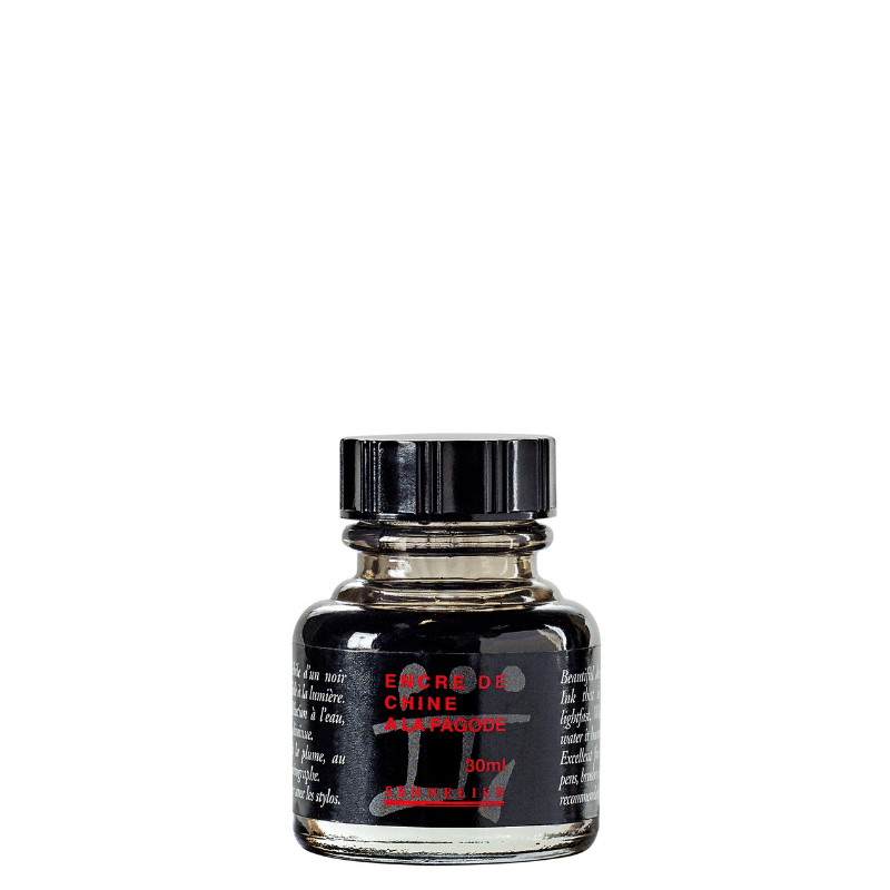 Encre de Chine à la pagode 30ml Noire