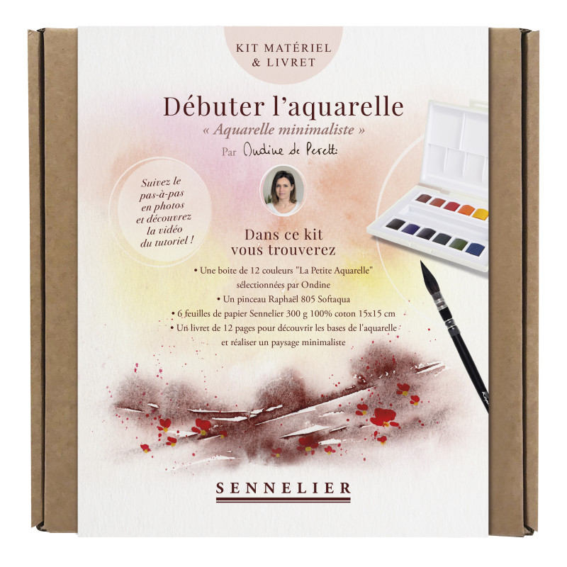 Kit "Débuter l'aquarelle minimaliste" Matériel et conseils de Ondine de Peretti par Sennelier