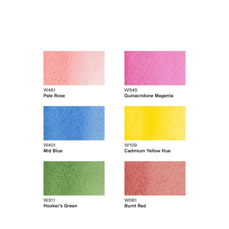Coffret 6 feutres Aquarelle Promarker Tons Floraux Winsor & Newton