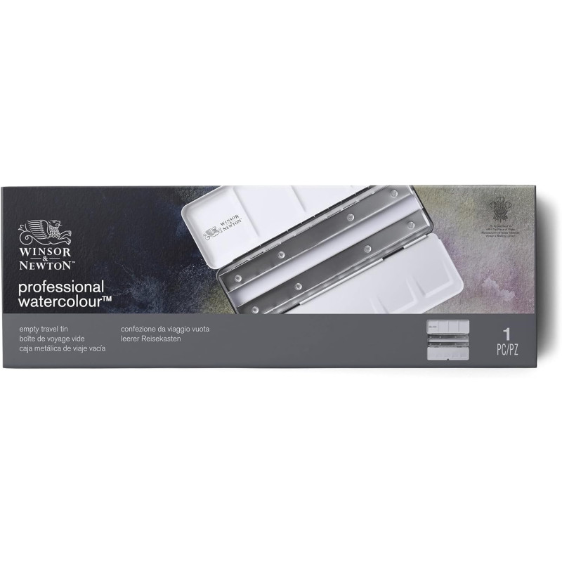 Boîte métal vide Winsor & Newton pour 24 ½ godets