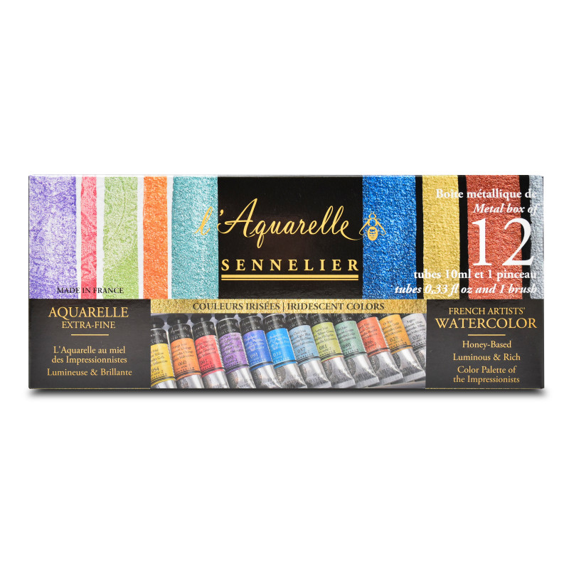Aquarelle Deco 12 Pastilles – 30 Mm – Set Scolaire Avec Pinceau – Couleurs Assorties – Dès 6 Ans