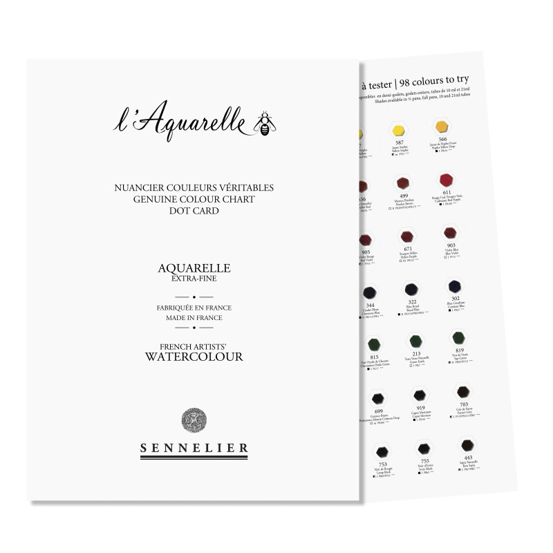 Dot Card de 98 couleurs Sennelier