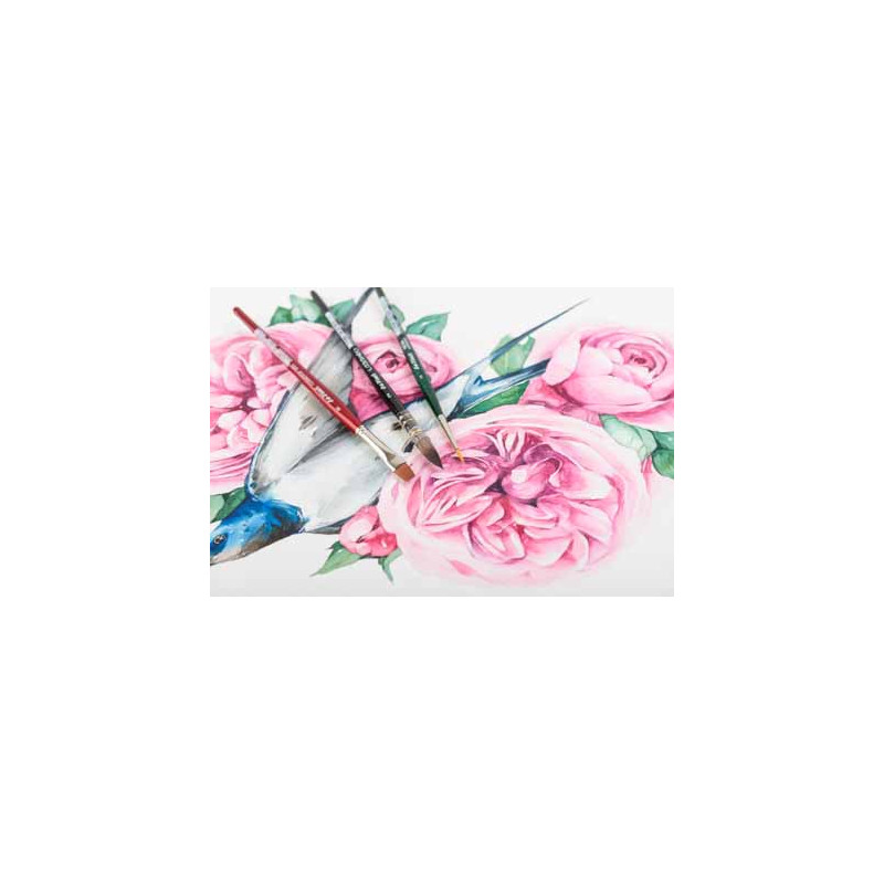 Set de 3 pinceaux aquarelle spécial botanique 4216 Da Vinci