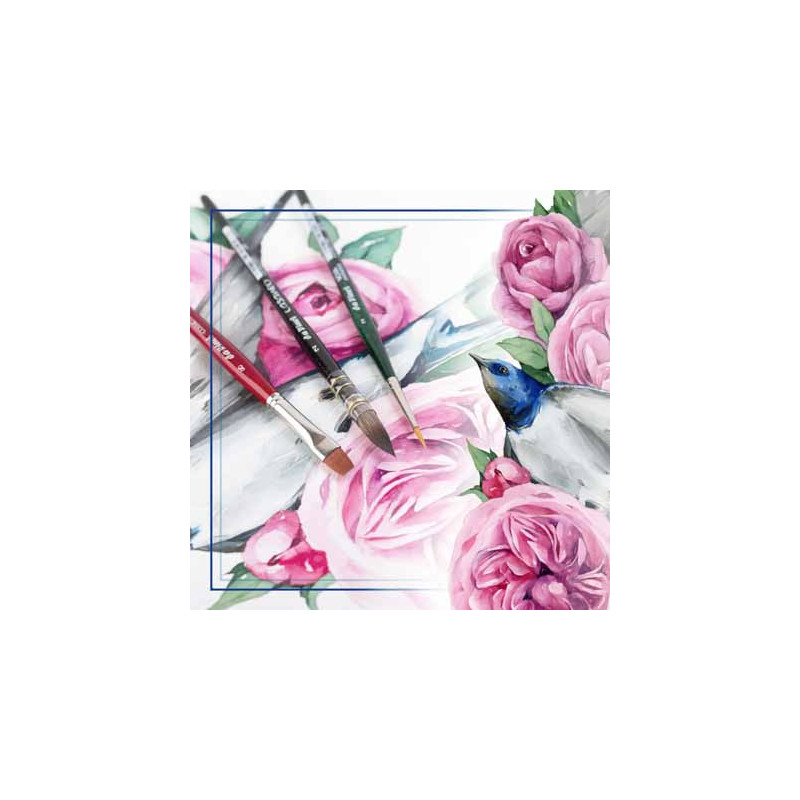 Set de 3 pinceaux aquarelle spécial botanique 4216 Da Vinci