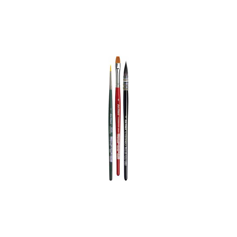 Set de 3 pinceaux aquarelle spécial botanique 4216 Da Vinci