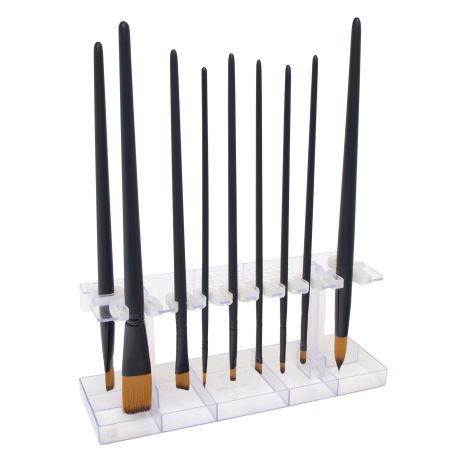Étuis à Pinceaux Extensibles Transparents - Lot De 4 - Plastique - 25.5cm - Pour Stylos, Maquillage, Crayons