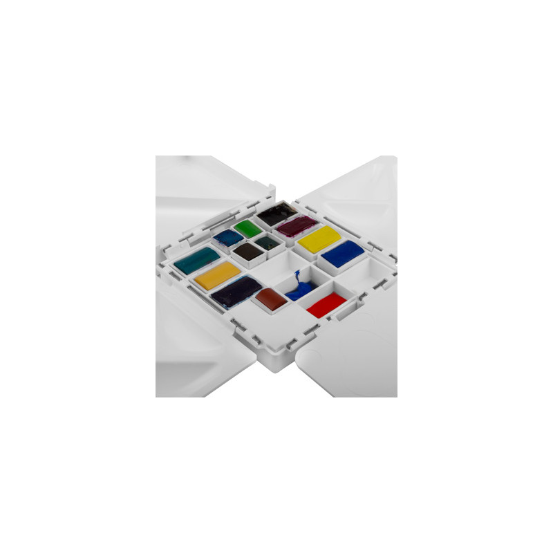 Palette de voyage Cloverleaf 13 godets et 4 palettes en fleur