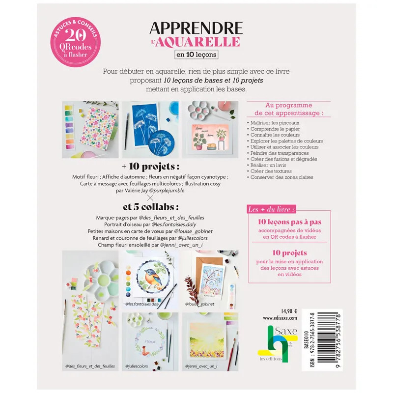 Apprendre l'aquarelle en 10 leçons, Valérie Jay