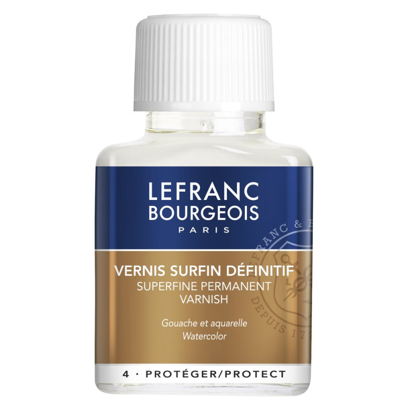 Vernis pour aquarelle Lefranc & Bourgeois flacon 75 ml 