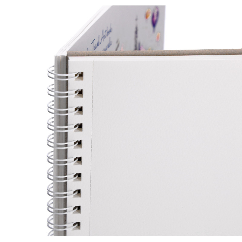 Carnet de voyage aquarelle spiralé SM-LT 25f 260g 28 x 15 paysage grain fin
