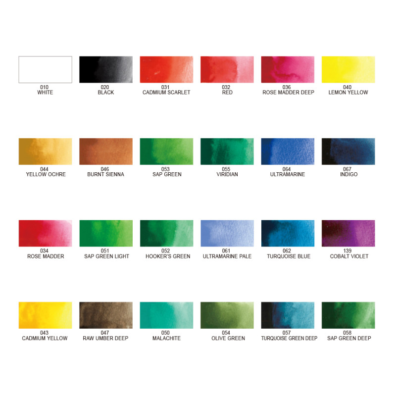Kuretake Gansai Tambi – Bleu Persan, Recharge Aquarelle Japonaise Grand Format