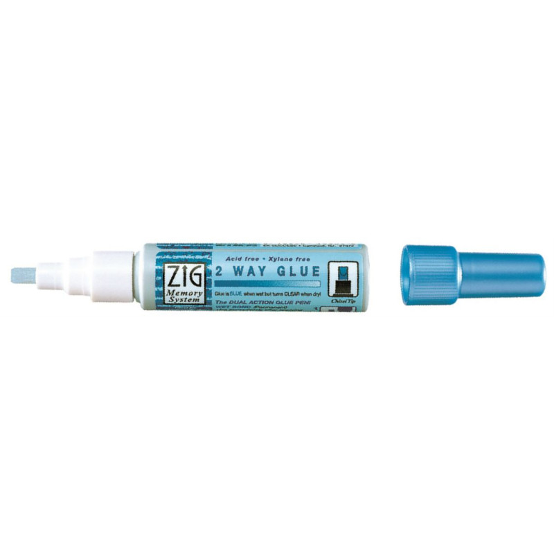 Stylo à colle à pointe large en feutre 4mm 2 way glue Zig Kuretake