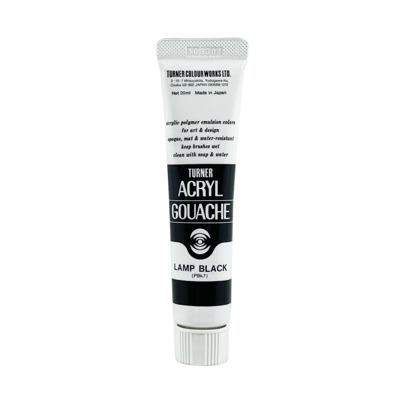 Noir de Carbone - acryl gouache Tube 20ml Turner