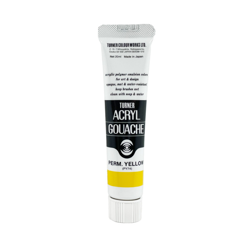 Jaune Permanent - acryl gouache Tube 20ml Turner
