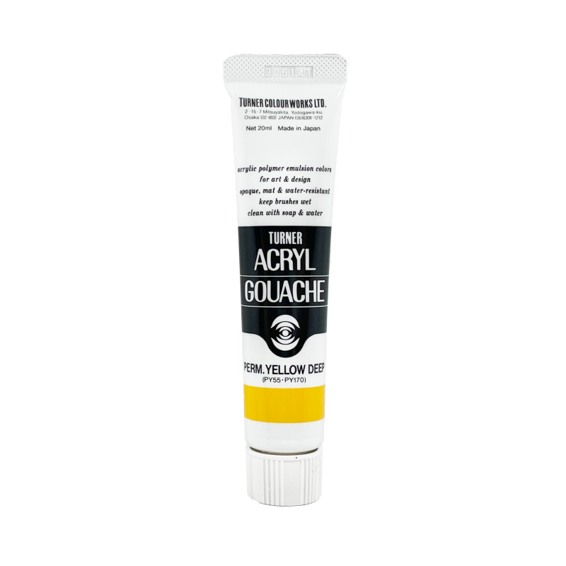 Jaune Profond Permanent - acryl gouache Tube 20ml Turner