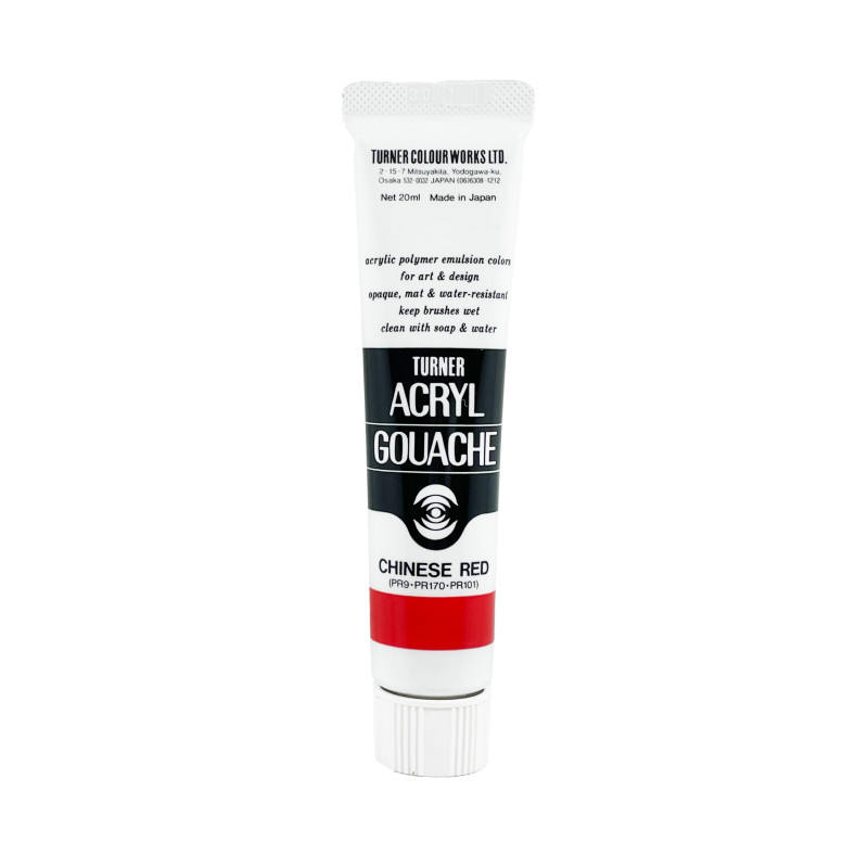 Rouge Chinois - acryl gouache Tube 20ml Turner