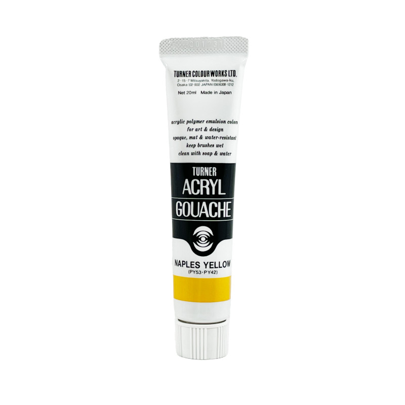 Jaune de Naples - acryl gouache Tube 20ml Turner