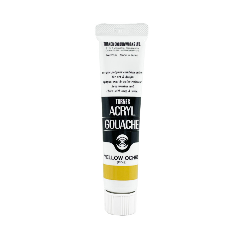 Ocre Jaune - acryl gouache Tube 20ml Turner