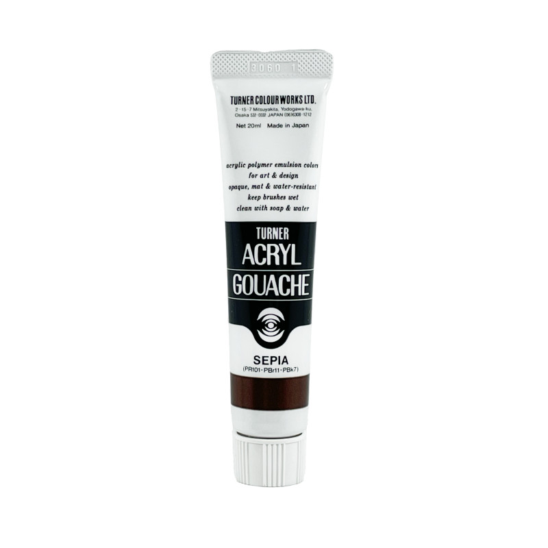 Sépia - acryl gouache Tube 20ml Turner