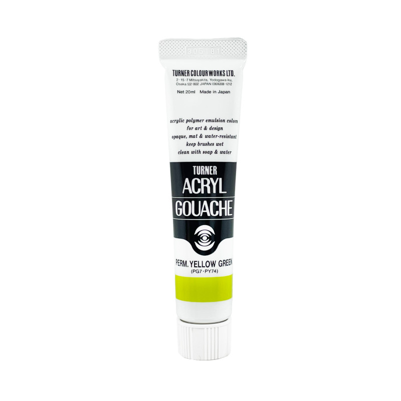 Vert Jaune Permanent - acryl gouache Tube 20ml Turner