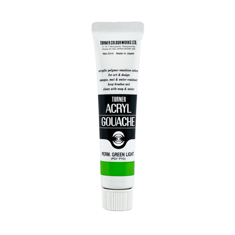 Vert Lumière Permanent - acryl gouache Tube 20ml Turner
