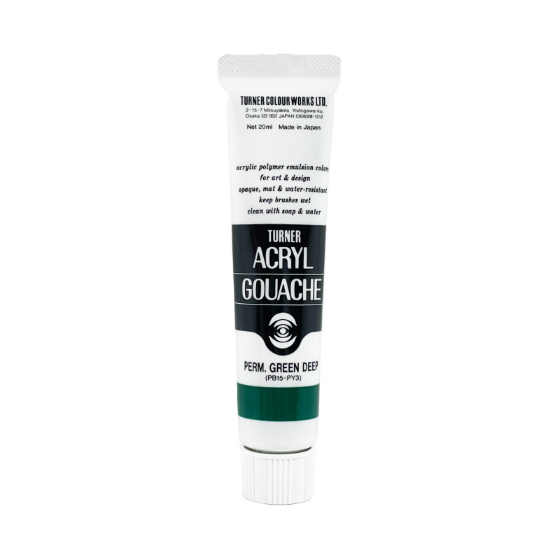 Vert Profond Permanent - acryl gouache Tube 20ml Turner