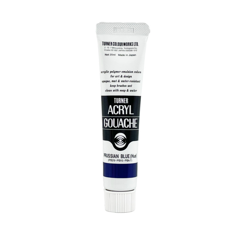 Bleu de Prusse (Teinte) - acryl gouache Tube 20ml Turner