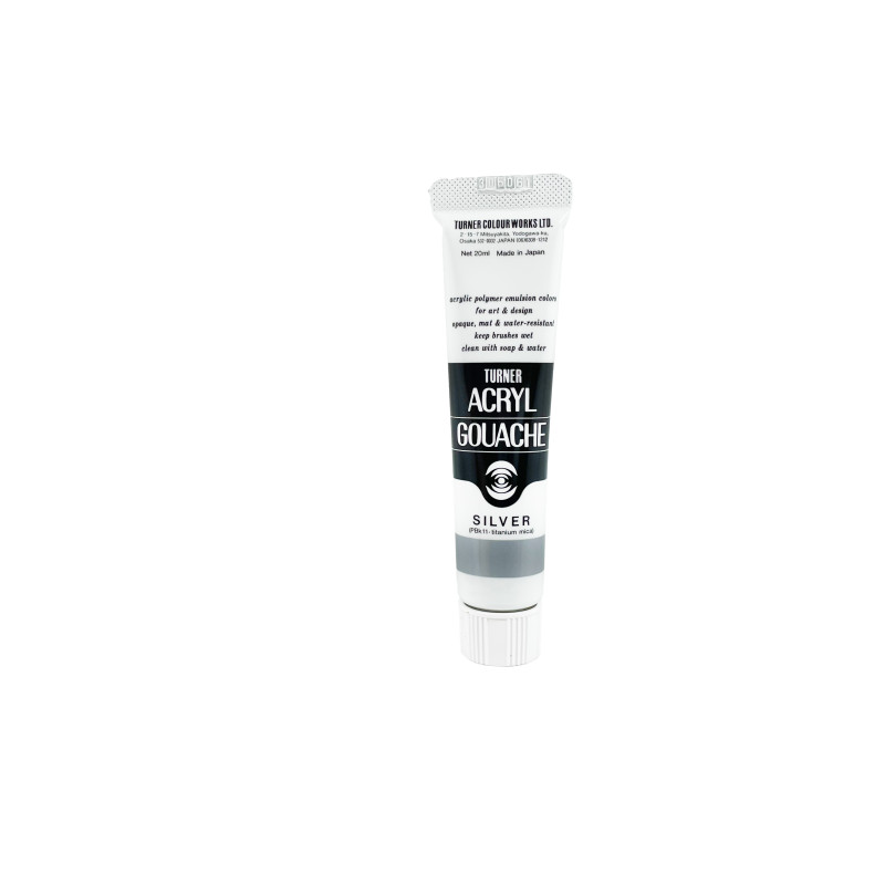 Argent - acryl gouache Tube 20ml Turner