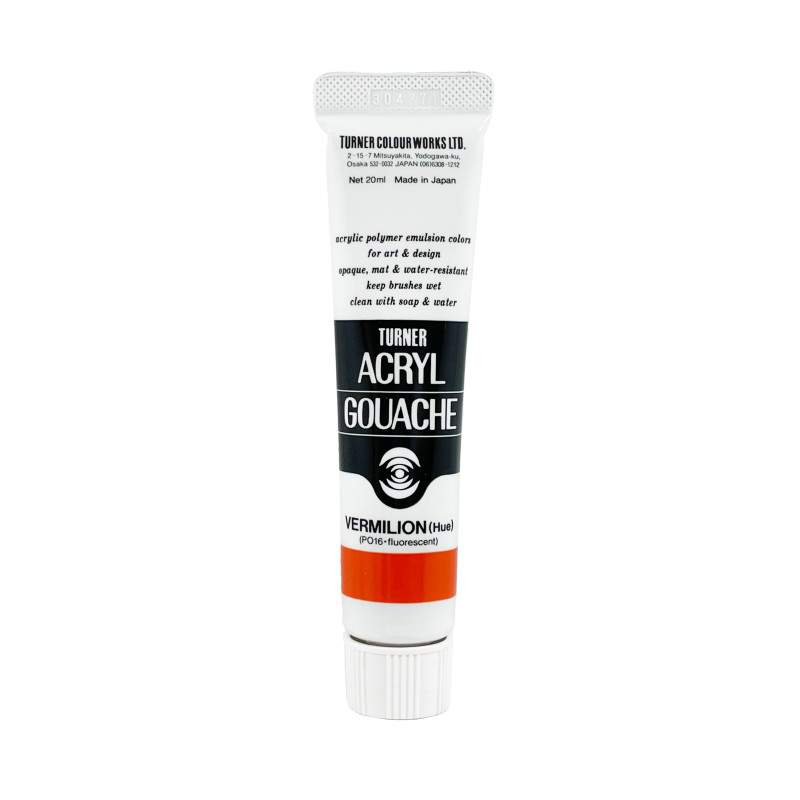 Vermillon (Teinte) - acryl gouache Tube 20ml Turner