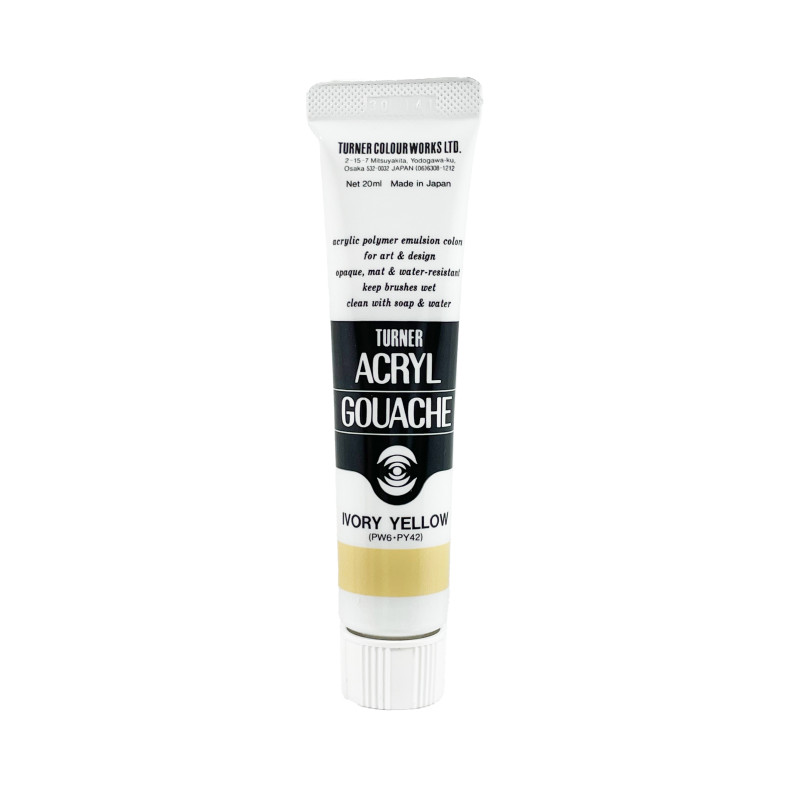 Jaune Ivoire - acryl gouache Tube 20ml Turner