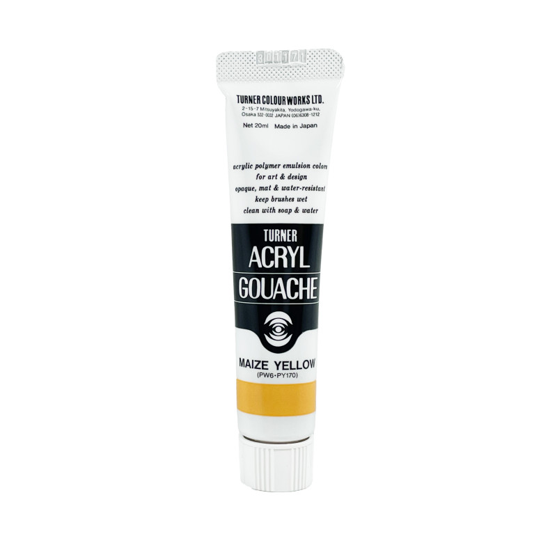Jaune Maïs - acryl gouache Tube 20ml Turner