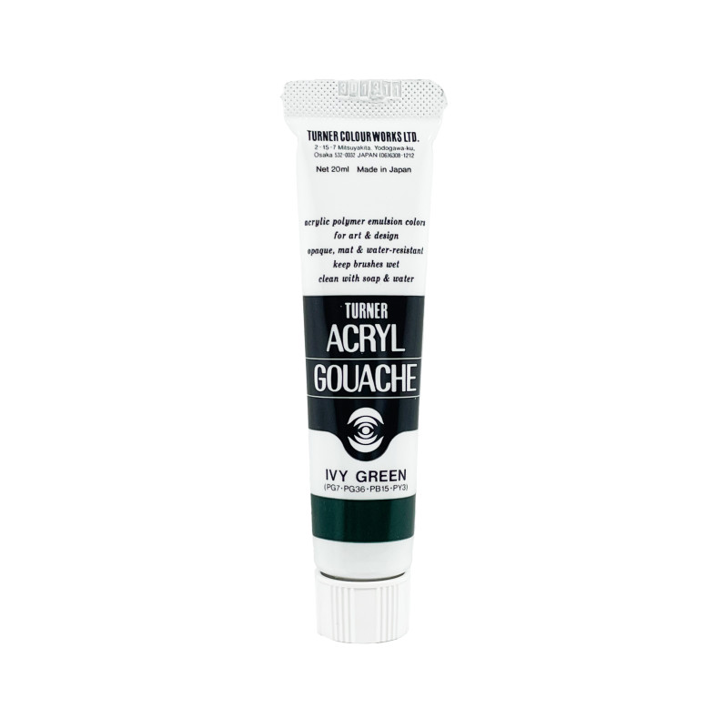 Vert Lierre des Bois - acryl gouache Tube 20ml Turner