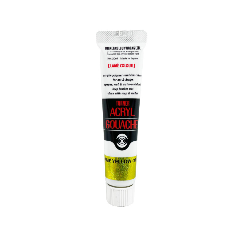 Lamé Opale Jaune - acryl gouache Tube 20ml Turner