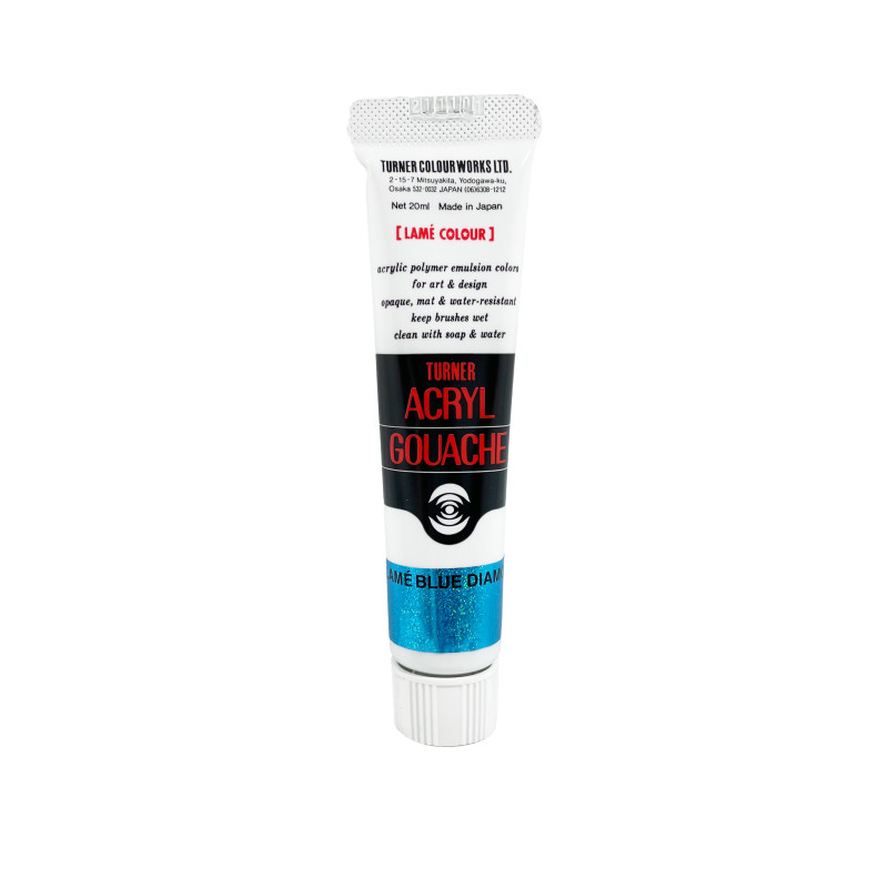Lamé Diamant Bleu - acryl gouache Tube 20ml Turner