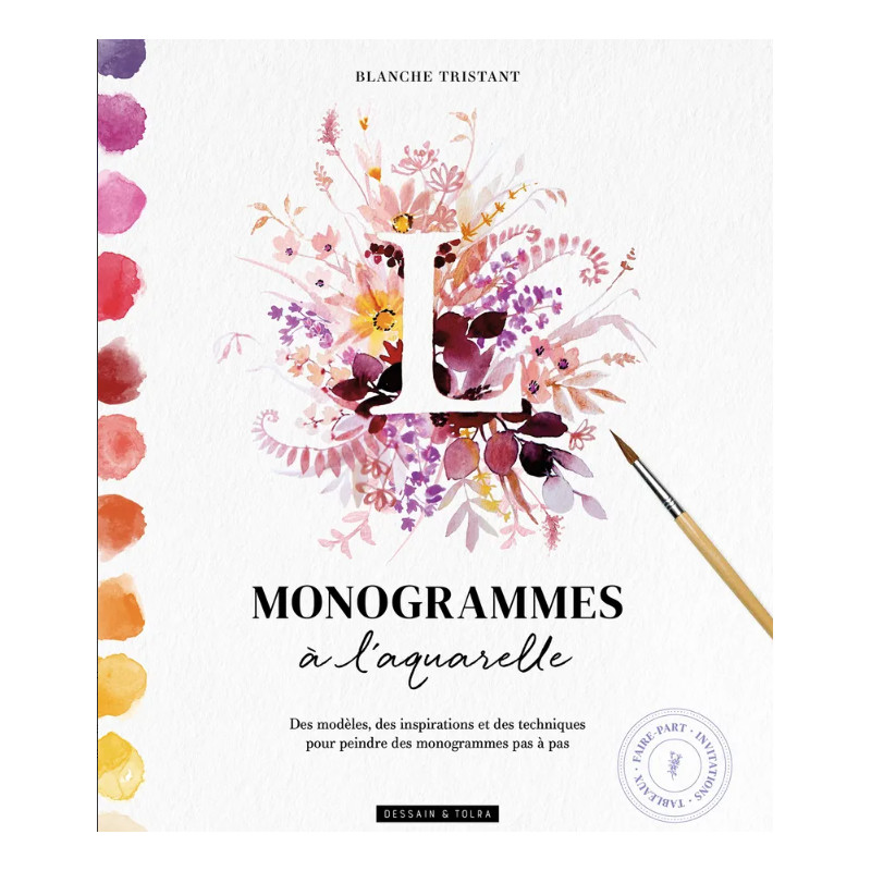 Monogrammes à l'aquarelle de Blanche Tristant leaubleue