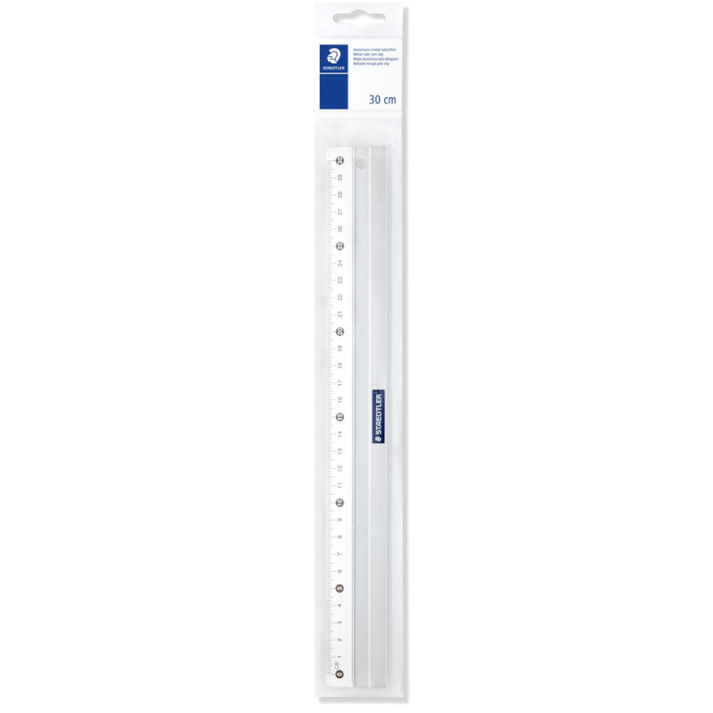 Règle aluminium antidérapante 30 cm Staedtler