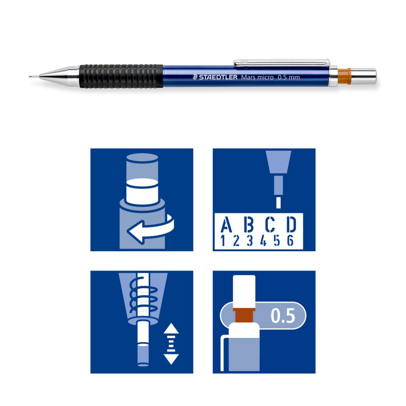 Porte-mine Mars micro Staedtler Ø 0,5 mm – B