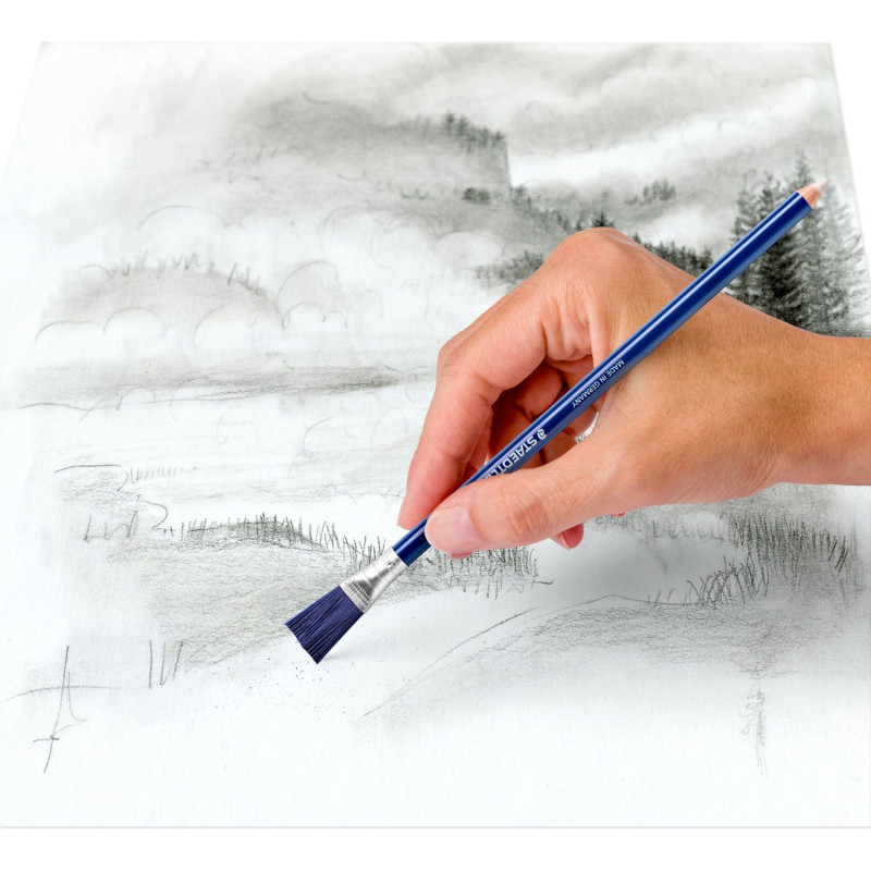 crayon gomme avec embout brosse Staedtler