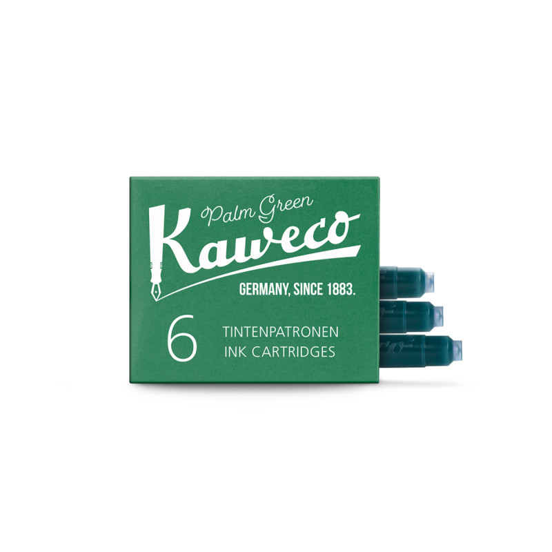 paquet de 6 cartouches d'encre Kaweco Vert