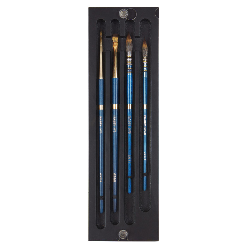 Set de 4 pinceaux aquarelle Isacolor Isabey