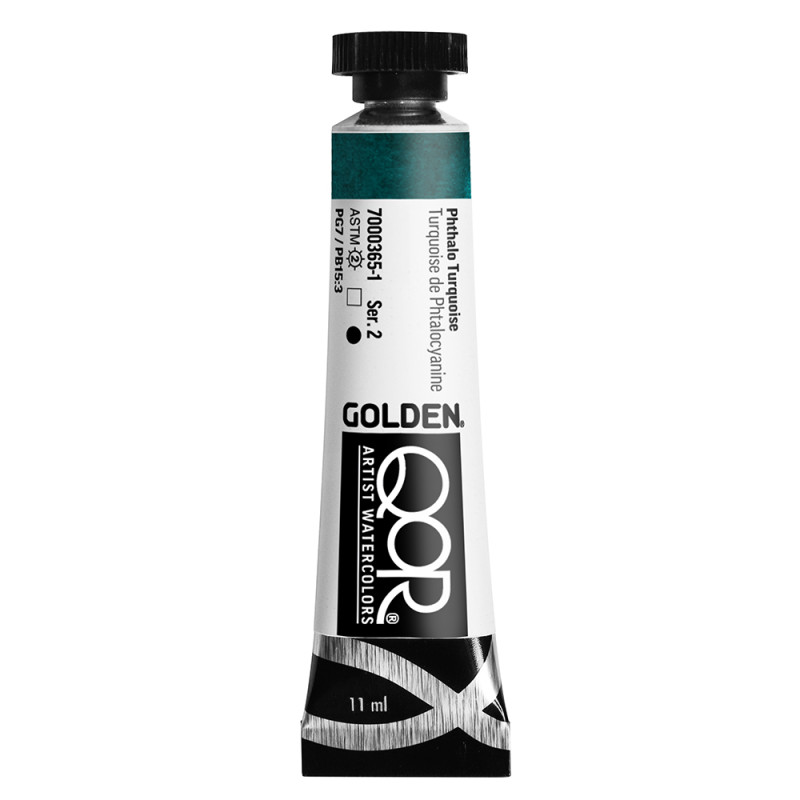 Turquoise de PhtalocyanineAquarelle Tube 11ml QoR