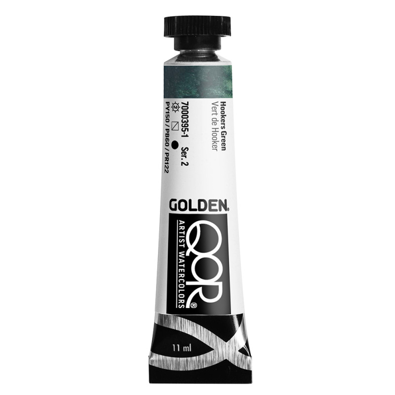 Vert de HookerAquarelle Tube 11ml QoR