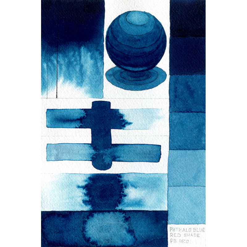 Bleu de Phtalo (nuance rouge)- aquarelle Artist Tube 11ml QoR
