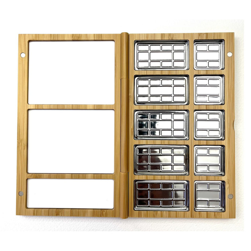 Coffret aquarelle vide de 10 couleurs Plein Air en bambou Michael Solovyev