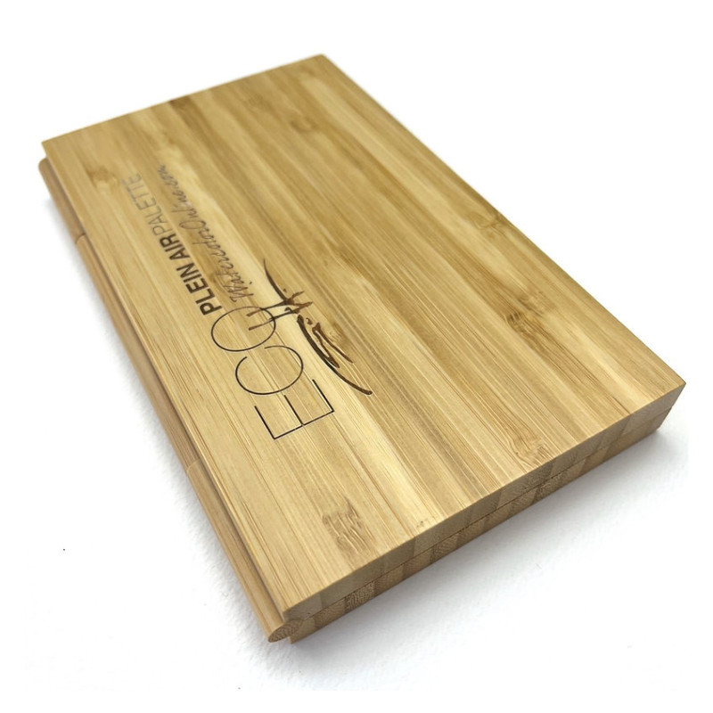 Coffret aquarelle vide de 10 couleurs Plein Air en bambou Michael Solovyev