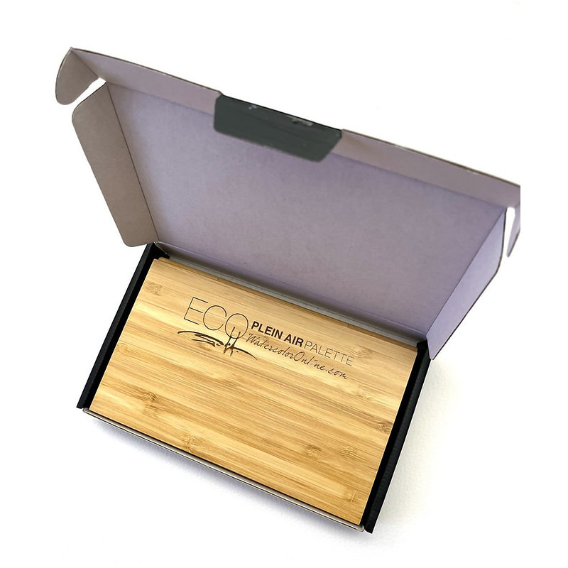 Coffret aquarelle vide de 10 couleurs Plein Air en bambou Michael Solovyev