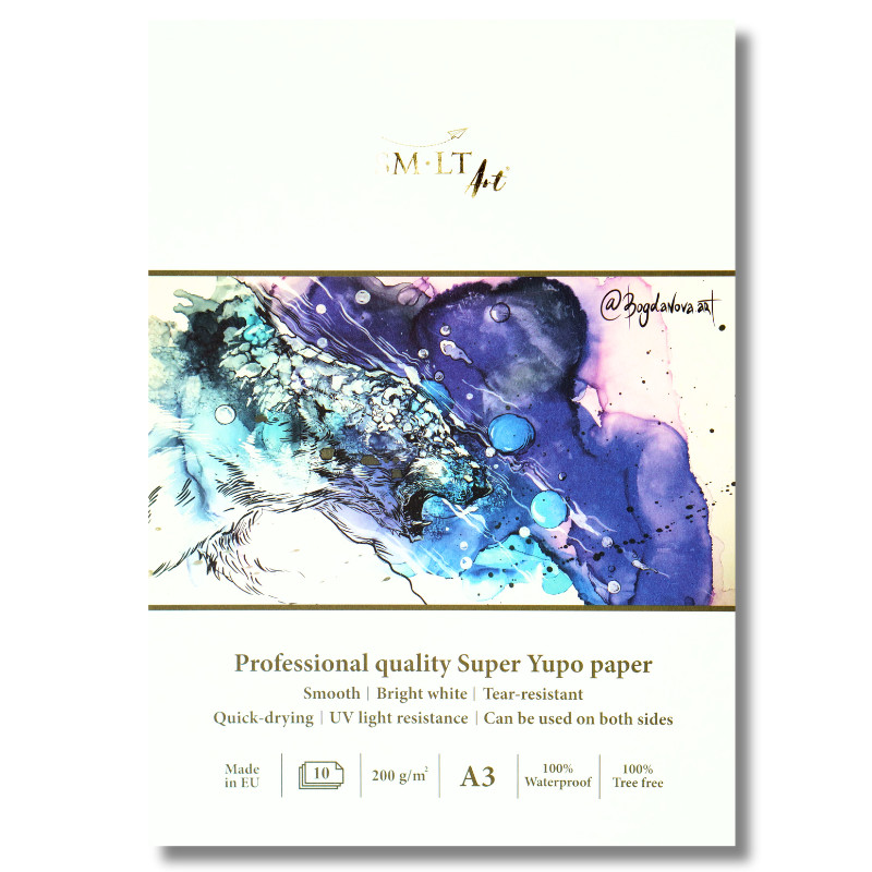 Bloc mixed media Yupo SMLT A3 200g 10f grain lisse