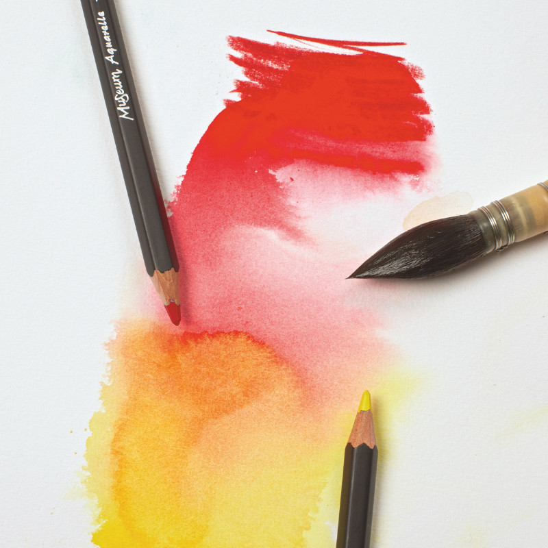 Coffret 12 crayons aquarelle Museum en carton Caran d'Ache