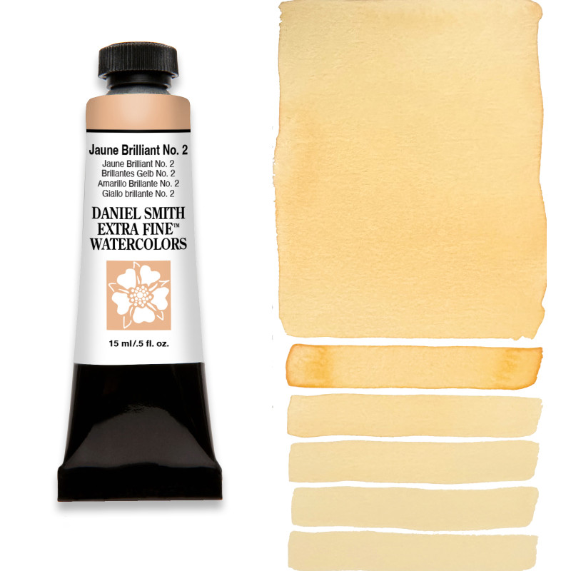 Jaune brillant n°2 - aquarelle extra-fine Tube 15ml Daniel Smith