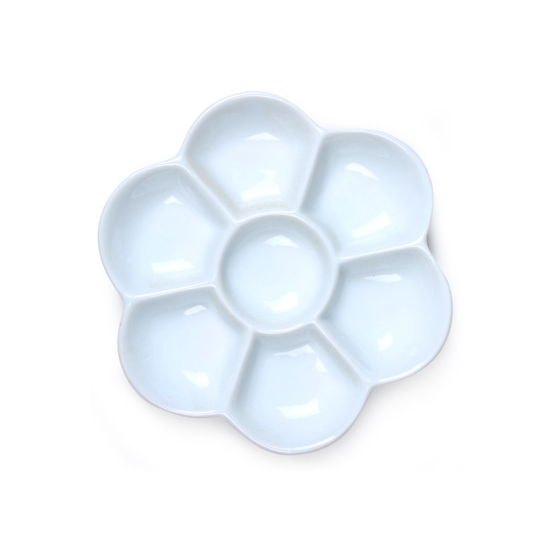 Palette porcelaine 7 creux forme de fleur Ø 12 cm Meeden